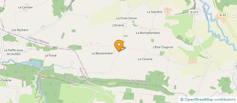 localisation de l'entreprise MADAME VICTORIA HOBSON-COSSEY à DOMFRONT-EN-POIRAIE