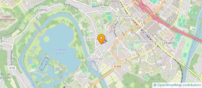 localisation de l'entreprise MADAME VICTORIA HOMOLA  CERGY