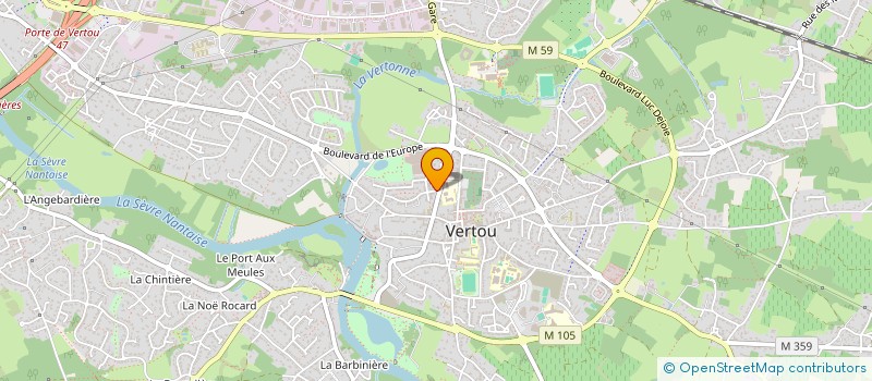 localisation de l'entreprise MADAME VICTORIA LAPRADE  VERTOU