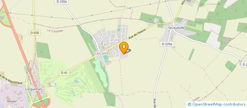 localisation de l'entreprise MADAME VICTORIA LARUE  LE CASTELET