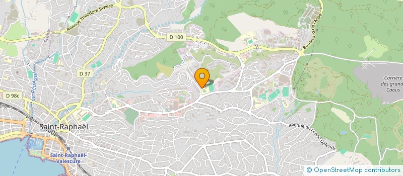 localisation de l'entreprise MADAME VICTORIA LAUGIER  SAINT-RAPHAEL