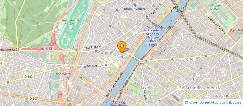 localisation de l'entreprise MADAME VICTORIA LAZOWSKI  PARIS 16