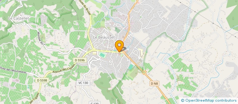 localisation de l'entreprise MADAME VICTORIA LEITER  LE BEAUSSET