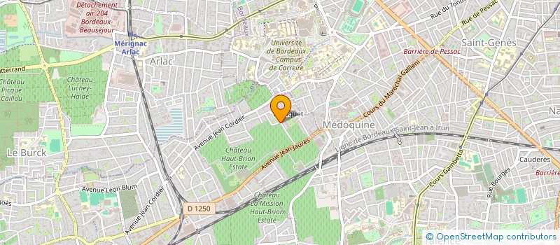 localisation de l'entreprise MADAME VICTORIA LESADE ROCHE TOUSSAINT DIT MAIZEROI  BORDEAUX