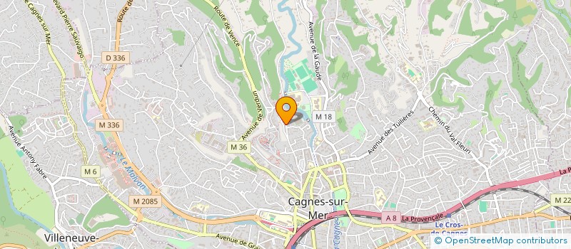 localisation de l'entreprise MADAME VICTORIA LESAN  CAGNES-SUR-MER