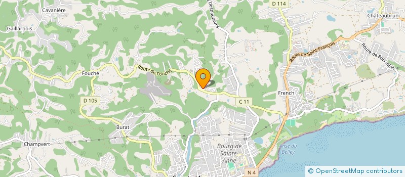 localisation de l'entreprise MADAME VICTORIA MAQUIN  SAINTE-ANNE