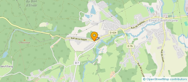 localisation de l'entreprise MADAME VICTORIA MARTEL  ETIVAL-CLAIREFONTAINE