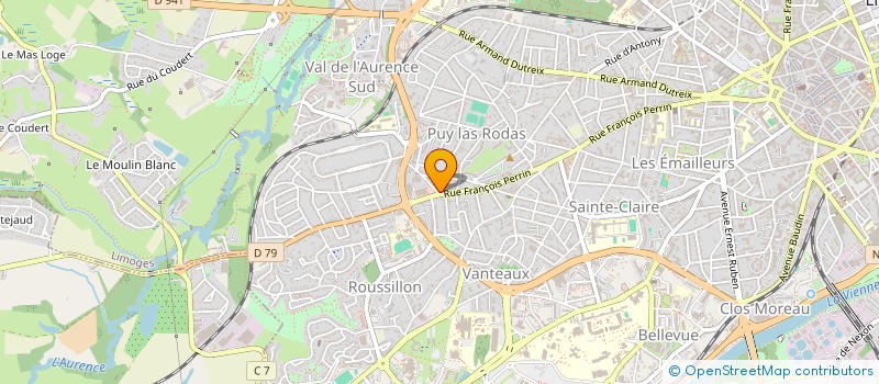 localisation de l'entreprise MADAME VICTORIA MARTIN à LIMOGES