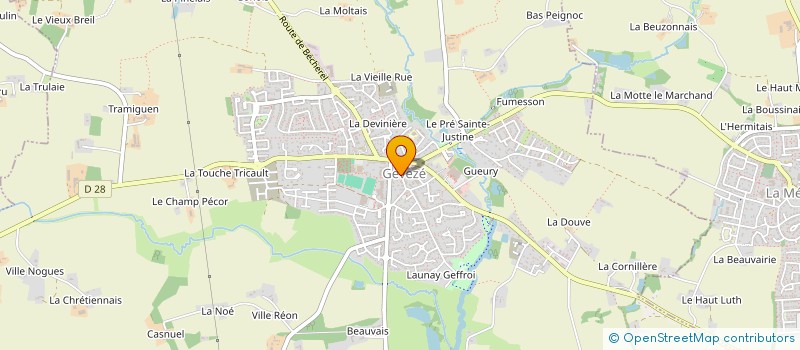 localisation de l'entreprise MADAME VICTORIA MAUXION  GEVEZE