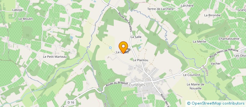 localisation de l'entreprise MADAME VICTORIA MERRETT  CUNEGES