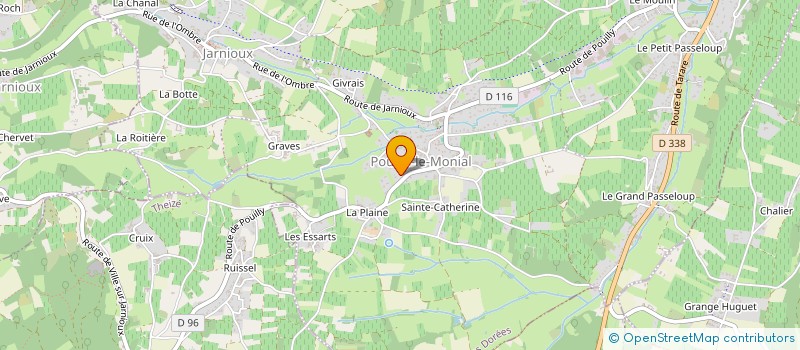 localisation de l'entreprise MADAME VICTORIA MONTEIL  PORTE DES PIERRES DOREES