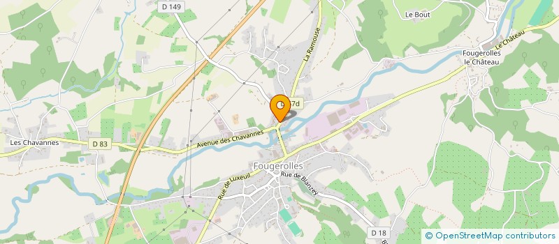 localisation de l'entreprise MADAME VICTORIA OUDOT à FOUGEROLLES-SAINT-VALBERT