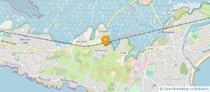 localisation de l'entreprise MADAME VICTORIA PAGEOT  LE POULIGUEN