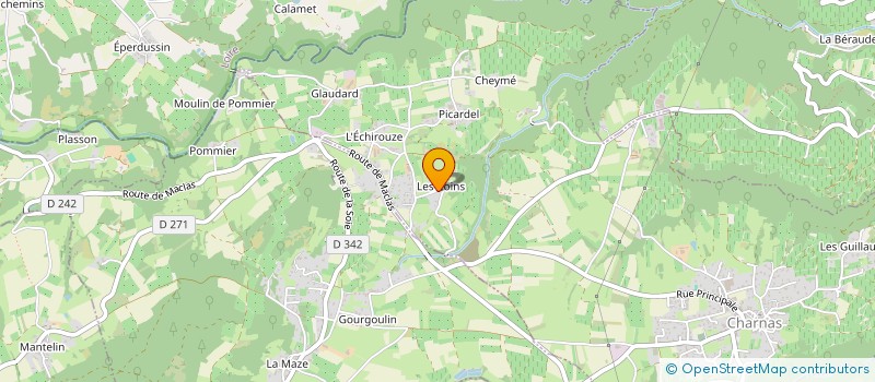 localisation de l'entreprise MADAME VICTORIA PEREZ  CHARNAS