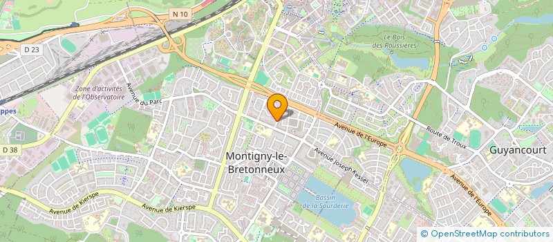 localisation de l'entreprise MADAME VICTORIA PETER MAJULE  MONTIGNY LE BRETONNEUX