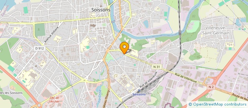 localisation de l'entreprise MADAME VICTORIA PHILIPPOT à SOISSONS