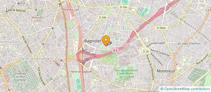 localisation de l'entreprise MADAME VICTORIA POYNDER à BAGNOLET