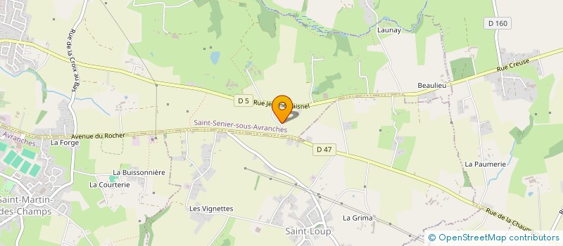 localisation de l'entreprise MADAME VICTORIA QUESNEL à SAINT-SENIER-SOUS-AVRANCHES