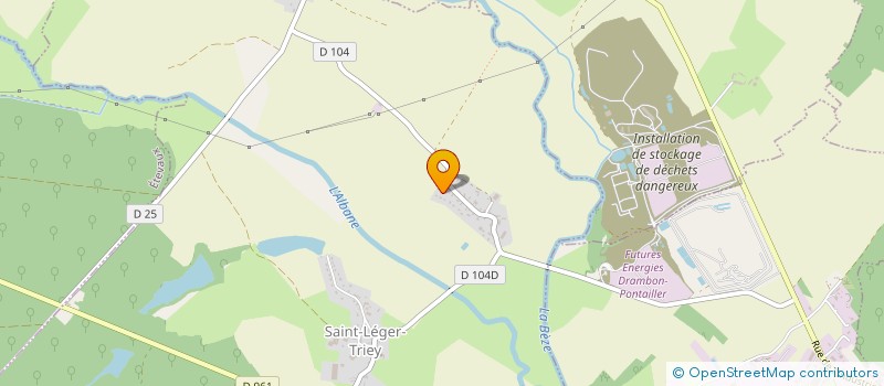 localisation de l'entreprise MADAME VICTORIA RIBARD  SAINT-LEGER-TRIEY