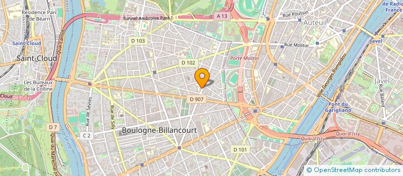 localisation de l'entreprise MADAME VICTORIA RODRIGUES-PINTO à BOULOGNE-BILLANCOURT