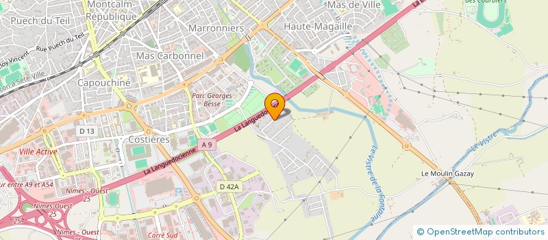 localisation de l'entreprise MADAME VICTORIA SANTIAGO  NIMES