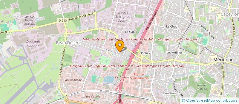 localisation de l'entreprise MADAME VICTORIA SCHMITT  MERIGNAC