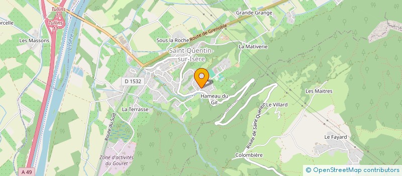 localisation de l'entreprise MADAME VICTORIA SUCO  SAINT-QUENTIN-SUR-ISERE