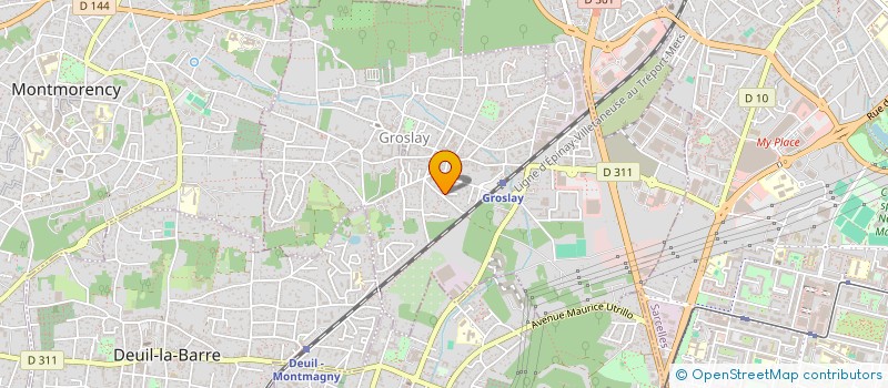 localisation de l'entreprise MADAME VICTORIA VANDELET  MONTMORENCY