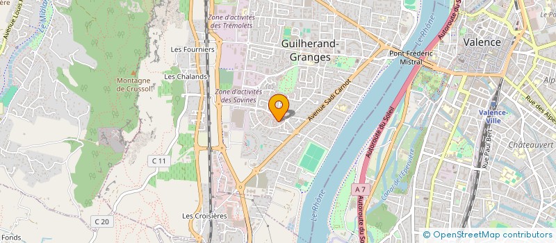 localisation de l'entreprise MADAME VICTORIA VAREILLE-LAQUET  GUILHERAND-GRANGES