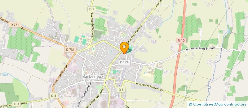 localisation de l'entreprise MADAME VICTORIA VASSEUR  BARBEZIEUX-SAINT-HILAIRE