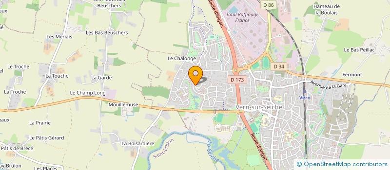 localisation de l'entreprise MADAME VICTORIANE JEAN-BAPTISTE  VERN-SUR-SEICHE