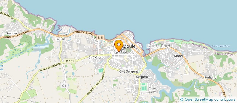 localisation de l'entreprise MADAME VICTORINA MARTE-ARIAS à LE MOULE