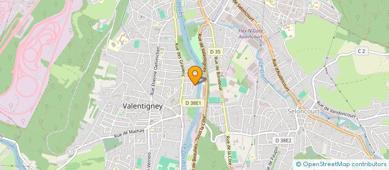 localisation de l'entreprise MADAME VICTORINE BOUTON  VALENTIGNEY