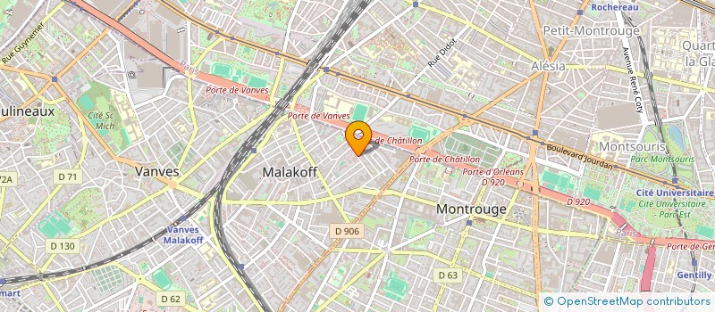 localisation de l'entreprise MADAME VICTORINE KADIATOU BANGOURA à MALAKOFF