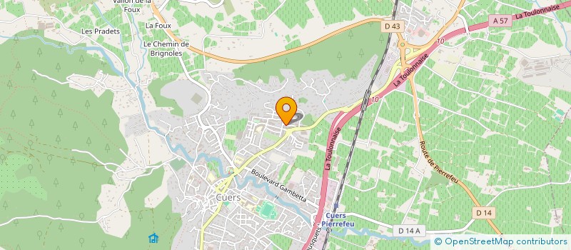 localisation de l'entreprise MADAME VICTORINE LACROIX  CUERS