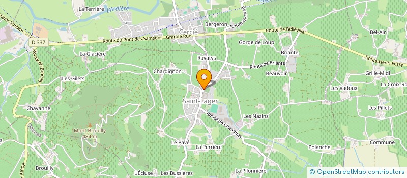 localisation de l'entreprise MADAME VICTORINE LEBECQ  SAINT-LAGER