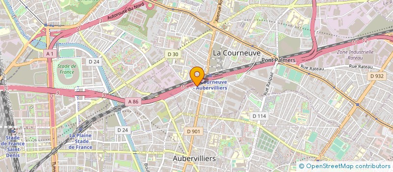 localisation de l'entreprise MADAME VICTORINE MAKOU à LA COURNEUVE