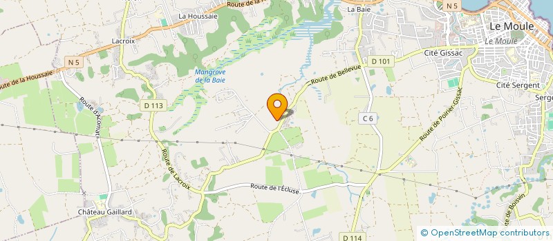 localisation de l'entreprise MADAME VICTORINE MOUROUVIN à LE MOULE