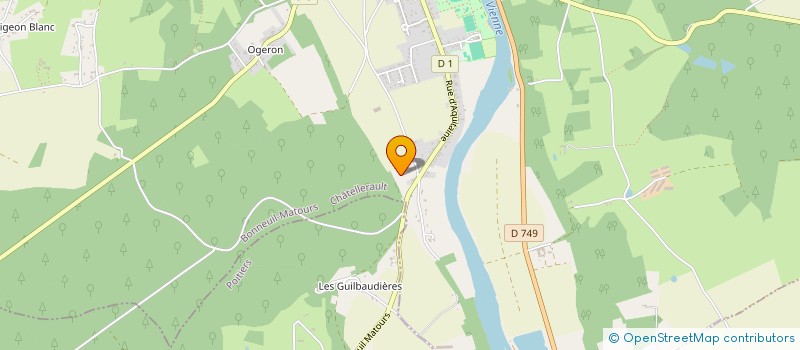 localisation de l'entreprise MADAME VICTORINE PERRINET  BONNEUIL-MATOURS