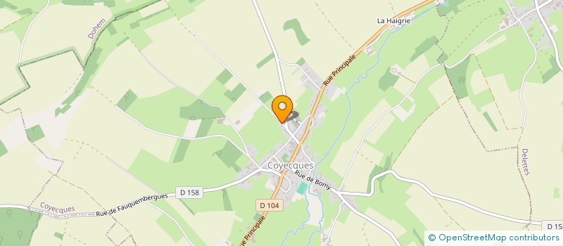 localisation de l'entreprise MADAME VICTORINE RAMELOT  COYECQUES