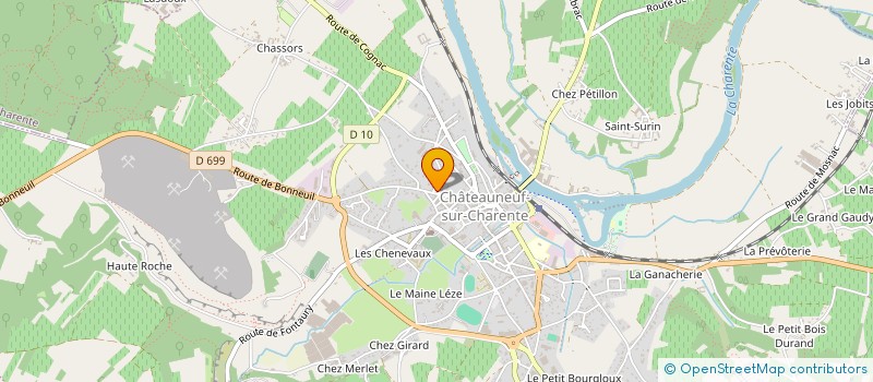 localisation de l'entreprise MADAME VICTORINE SAVARY à CHATEAUNEUF-SUR-CHARENTE