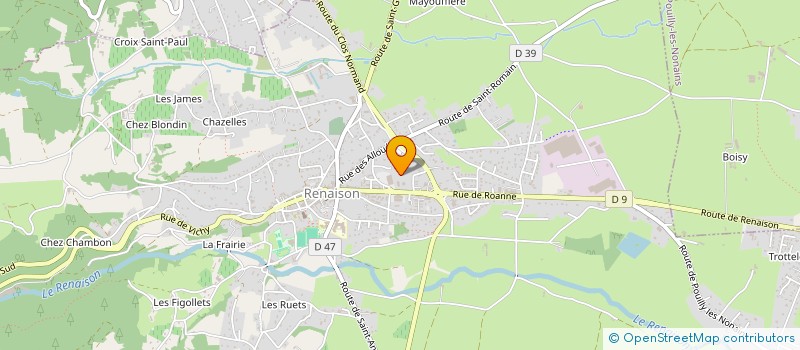 localisation de l'entreprise MADAME VICTORINE THEVENET  SAINT-RIRAND