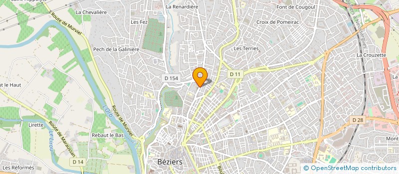 localisation de l'entreprise MADAME VICTORINE TOULZE  BEZIERS