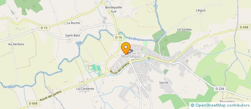 localisation de l'entreprise MADAME VIDA HACKER à MONSEGUR