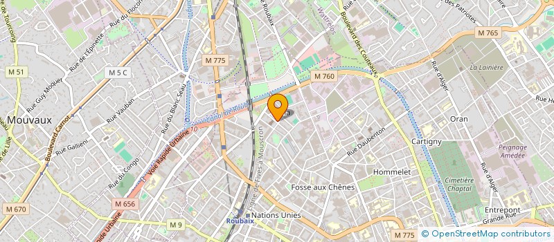 localisation de l'entreprise MADAME VIFIEL ABISOINA à ROUBAIX