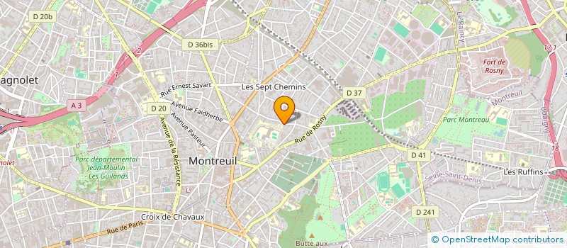 localisation de l'entreprise MADAME VIKTORIYA ANDREJEVA à MONTREUIL