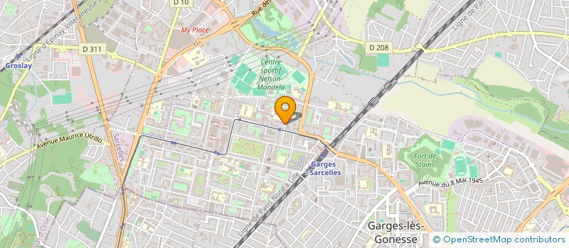 localisation de l'entreprise MADAME VILIANE NISSAGE à SARCELLES