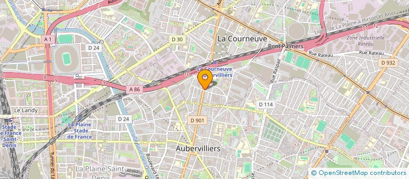 localisation de l'entreprise MADAME VIMALA PERUMAL à LA COURNEUVE