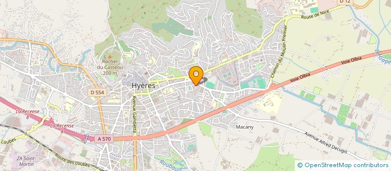 localisation de l'entreprise MADAME VINCENETTE AUBIN à HYERES