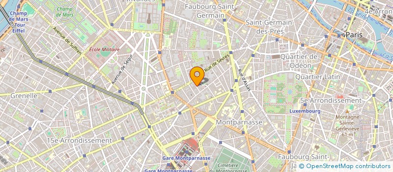 localisation de l'entreprise MADAME VINCENT LEFEVRE à PARIS 6